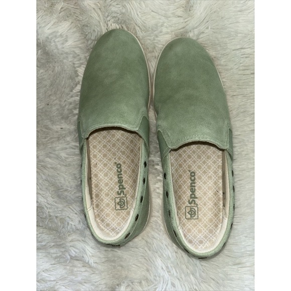 NWOB Spenco Suede Slip On Flat Shoes Size 7.5B - Picture 3 of 10